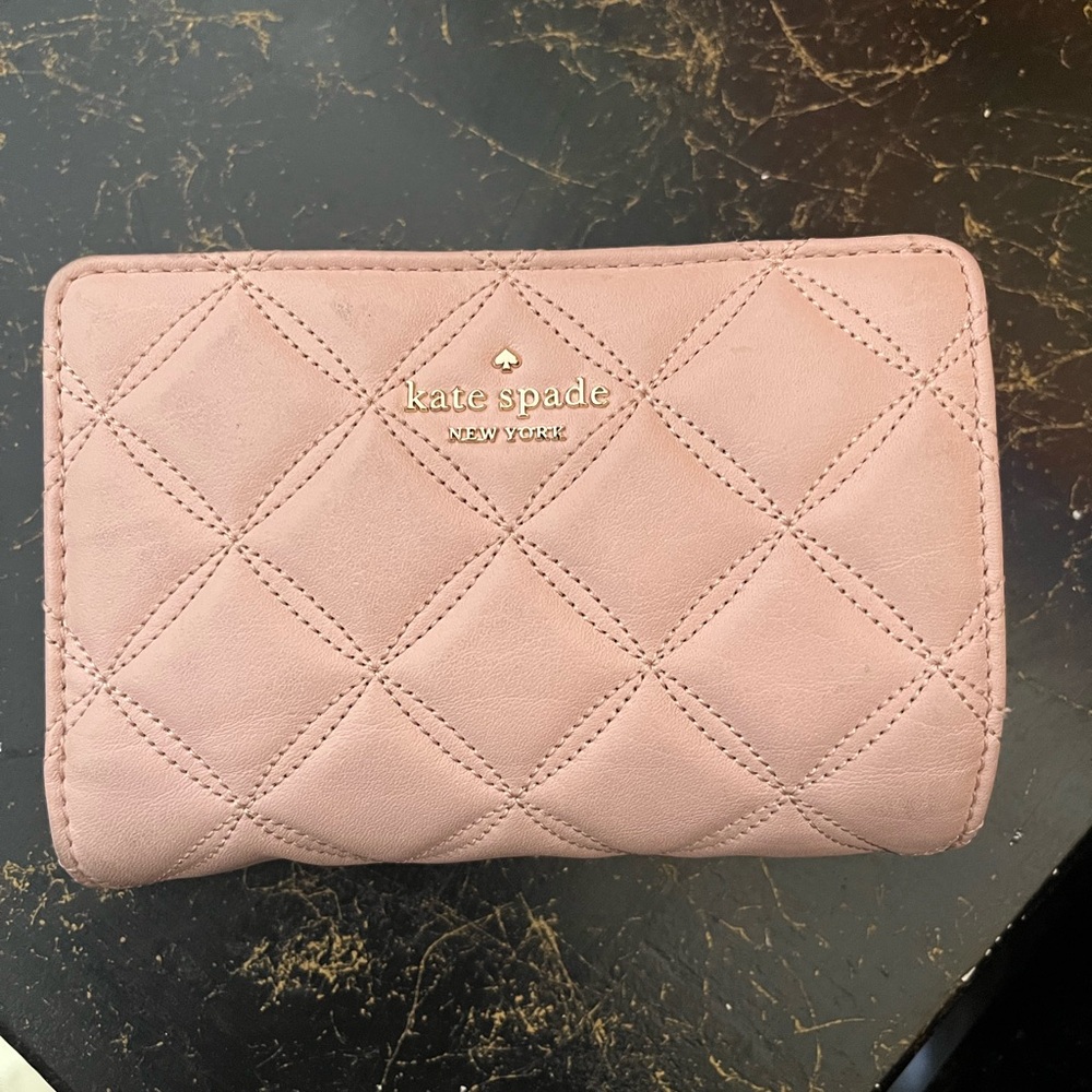 Kate Spade Blush Quilted Wallet
